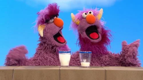 Sesame Street Characters Two-Headed Monster