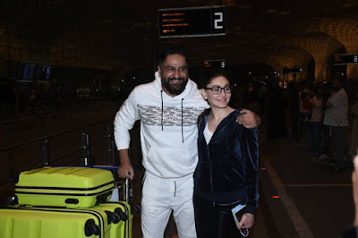 Shefali Jariwala and  Parag Tyagi spotted at Airport