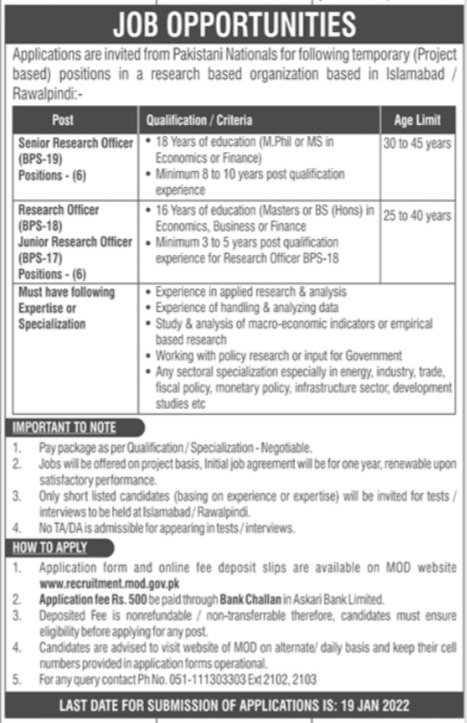 Today Jobs 2022  Ministry of Defence  Pakistan Jobs 2022 Job Advertisement online Jobs in government and private for male and females. Latest jobs in 2022 for teaching, bank, IT, Engineering, Medical and students.   Jobs in Pakistan 2022 for todays latest jobs opportunities in private and Govt departments. View all new Government careers collected from daily Pakistani