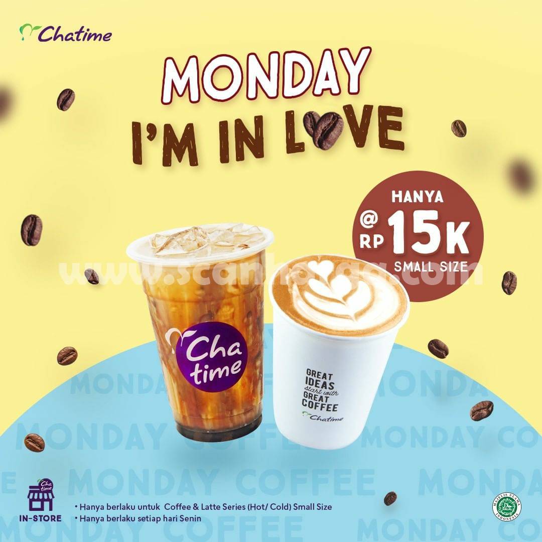 Promo CHATIME Monday Coffee harga hanya Rp.15RB