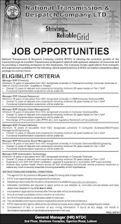 National Transmission and Dispatch Company Limited Jobs 2022