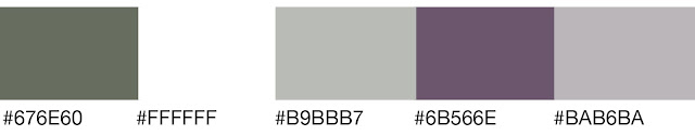 Gray (#B9BBB7) Complementary Color Theme