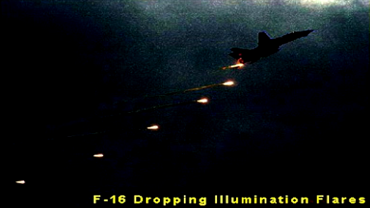 F-16 Dropping Flares
