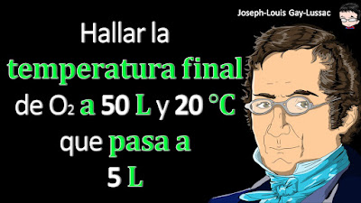 Cuando 50.0 litros de oxígeno a 20.0 ° C se comprimen a 5.00 litros, ¿cuál debe ser la nueva temperatura para mantener una presión constante? Exprese el resultado en grados celsius y el kelvins.