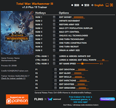 แจกโหลดโปร Total War: Warhammer III Hack