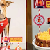 Caramello, o cão bombeiro, comemora um ano de sua adoção com bolo e velinhas