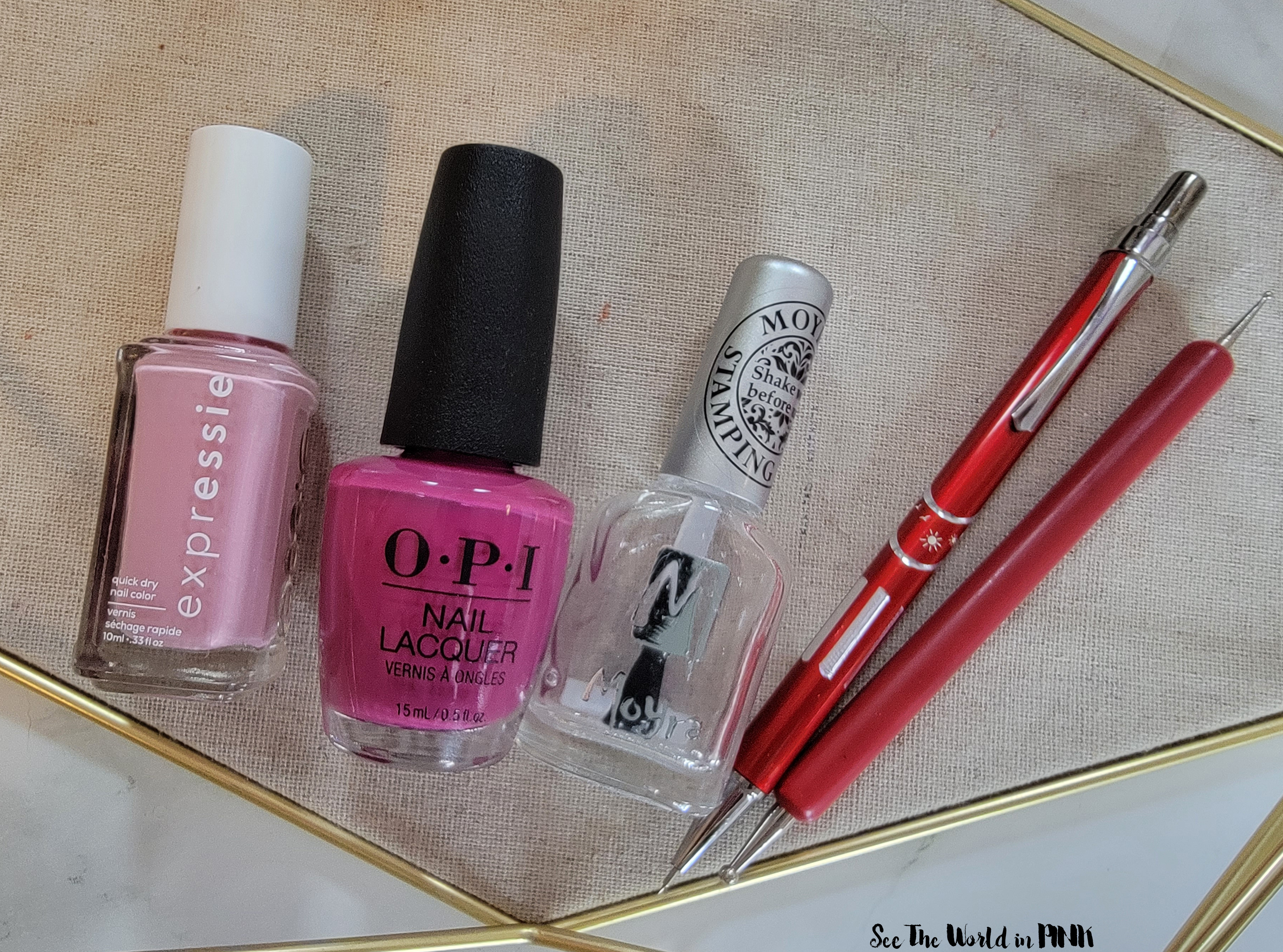 Manicure Monday - Simple Pink Heart Nails