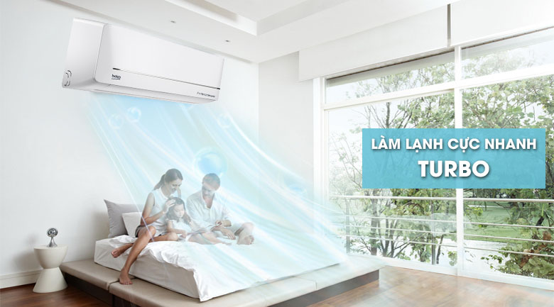 Làm lạnh nhanh - Máy lạnh Beko Inverter 1.5 HP RSVC12VS