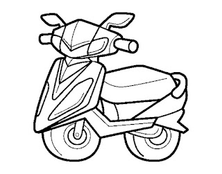 SCOOTER coloring sheet
