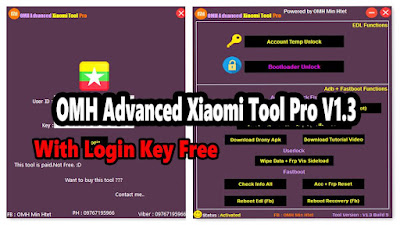 NEW OMH Advanced Xiaomi Tool Pro V1.3 Setup With Key Free For ALL Download