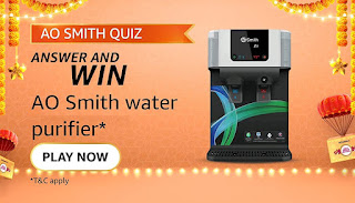 Amazon AO SMITH Quiz Answers - win water purifier