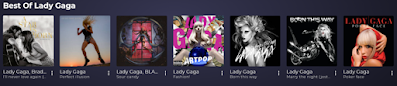 La section « Best Of Lady Gaga »