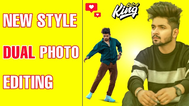 New Style Dual Photo Editing | Picsart Dual Photo Editing Tutorial | Picsart Photo Editing