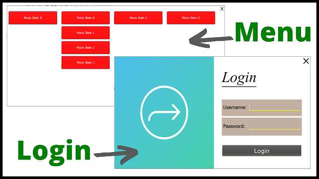 How To Design Login And Menu Form In Java Using NetBeans Java - Login And Menu Form Design