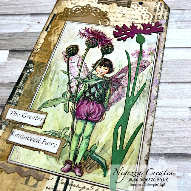 Junk Journal With Stampin' Up! Quick Easy Collaged Flower Fairy Tags
