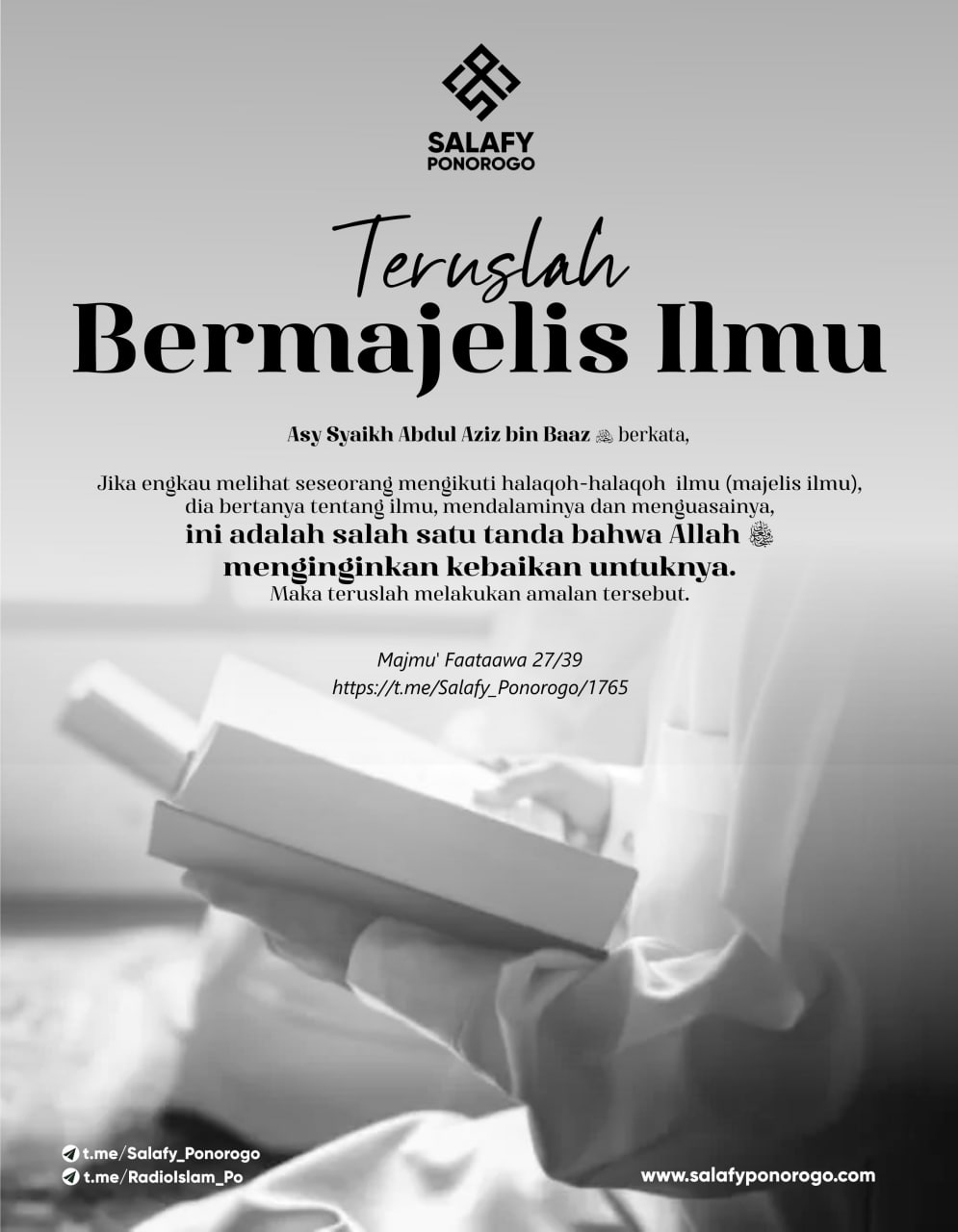 [POSTER] TERUSLAH BERMAJELIS ILMU