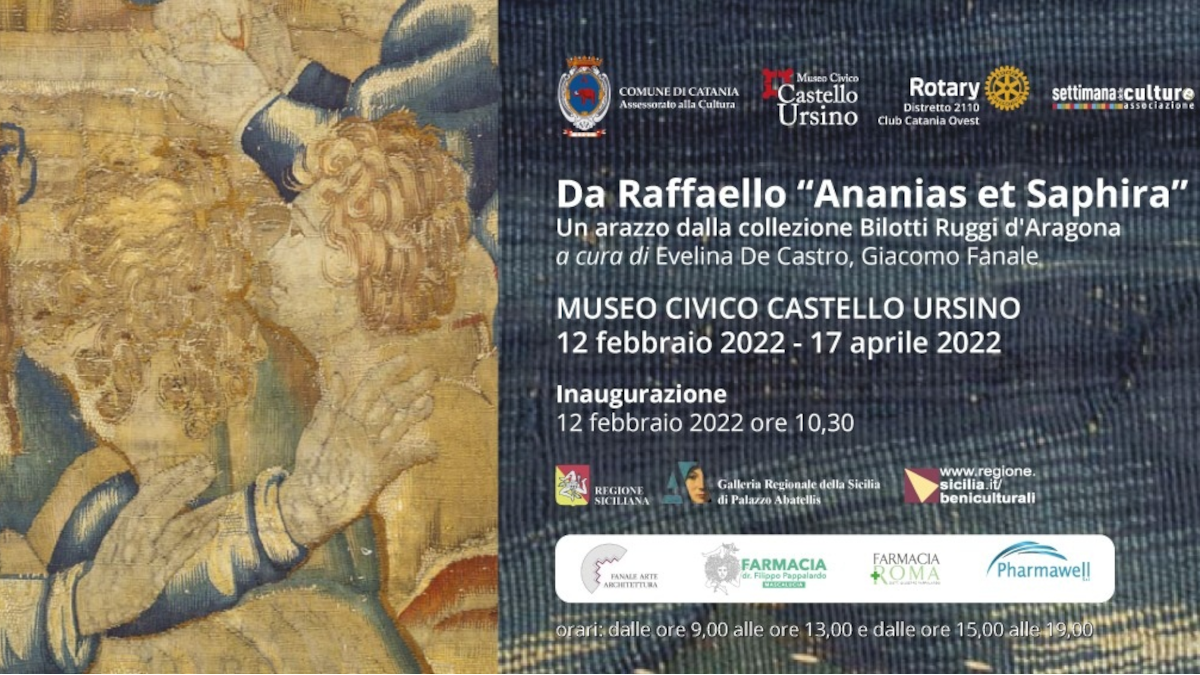 Arazzo Castello Ursino Raffaello Ananias et Saphira