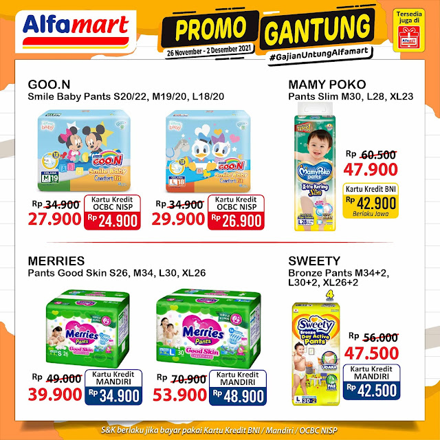 Katalog Promo GANTUNG (Gajian Untung) Alfamart Periode 26 Nov - 02 Des 2021