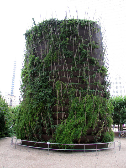 Cheminée végétale, Plant-covered Chimney by Édouard François, La Défense, Paris