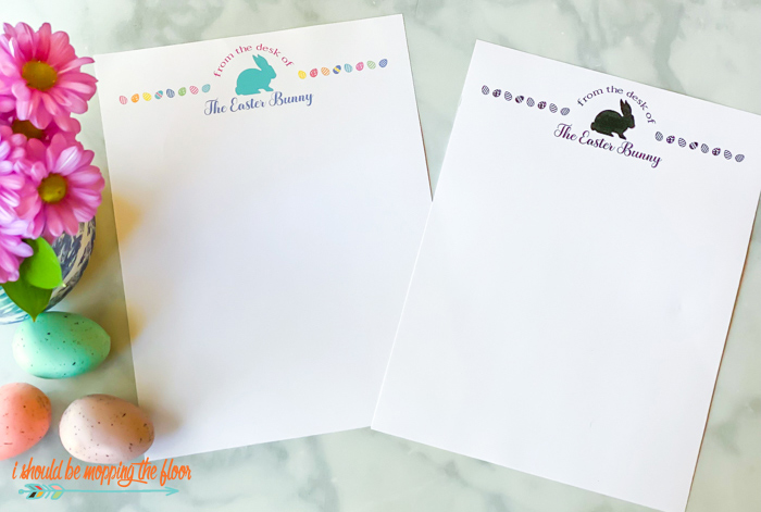 letter from easter bunny printable