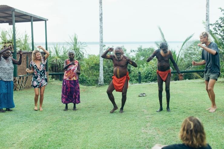 Tribes of Austrial performing dance