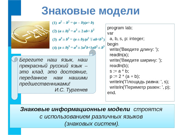 Информационные модели информатика 6 класс