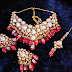 Polki kundan necklace