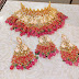 Golden kundan jewellery