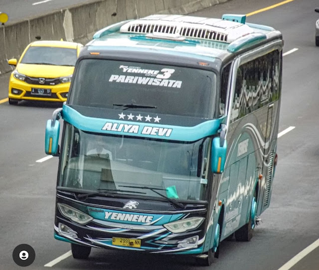 Bus Pariwisata 47 seat SHD Smoking Toilet Air Suspension