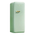 contracted design refrigerator with small freezer zone mechanical controller fridge retro smeg frigo
