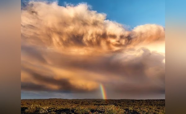 Un turista captura "cara de demonio" sobre las nubes: Era espeluznante, como si me estuviera mirando