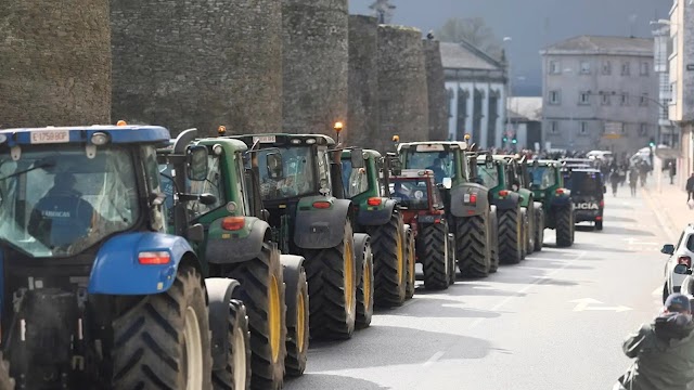Demonstration in Madrid today in defense of the rural world