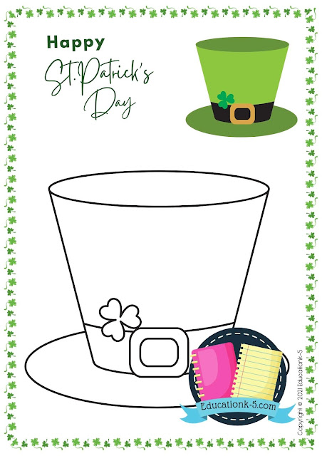 St Patrick's Day Coloring Pages For Kindergarten
