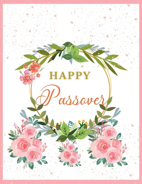 Free Passover Wishes Greetings Messages - Cute Simple Cards Made With Love - Floral Spring - 10 Image Pictures