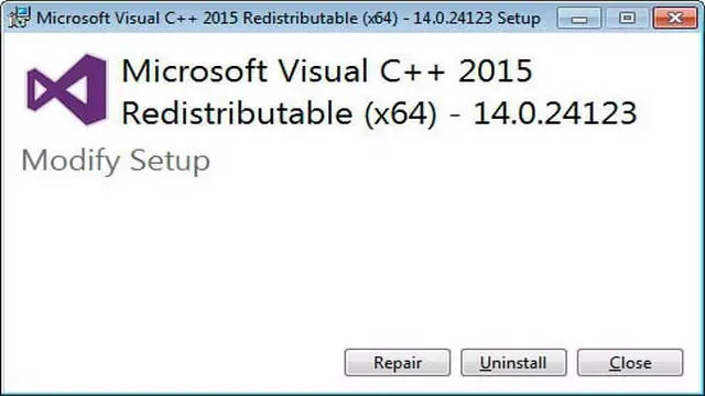 Visual C++-2015 Redistributable