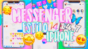 MESSENGER ESTILO IPHONE EN ANDROID ACTUALIZADO VERSIÓN 14.7💗✨