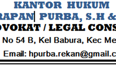 KANTOR  HUKUM HARAPAN  PURBA, S.H & PARTNERS ADVOKAT/LEGAL CONSULTANT