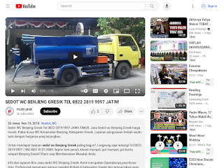 Screenshot halaman sedot WC Benjeng Gresik di YouTube