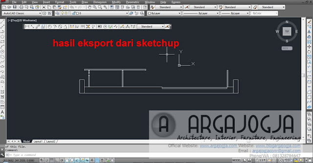 Hasil Ekspor dari Sketchup