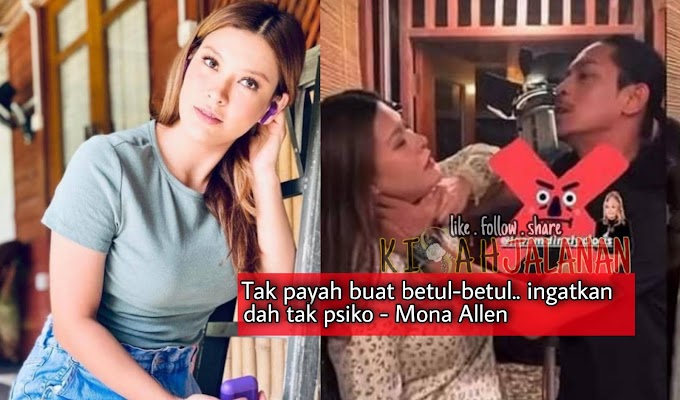 Mona Allen Mengadu Sakit Dicekik Iqram Dinzly Ketika Berlakon