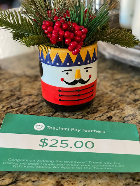 Teacher Giveaway! Weekly $25 Teachers pay Teachers Gift Card Giveaway December 20, 2021