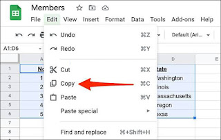 How to insert a table in Gmail email