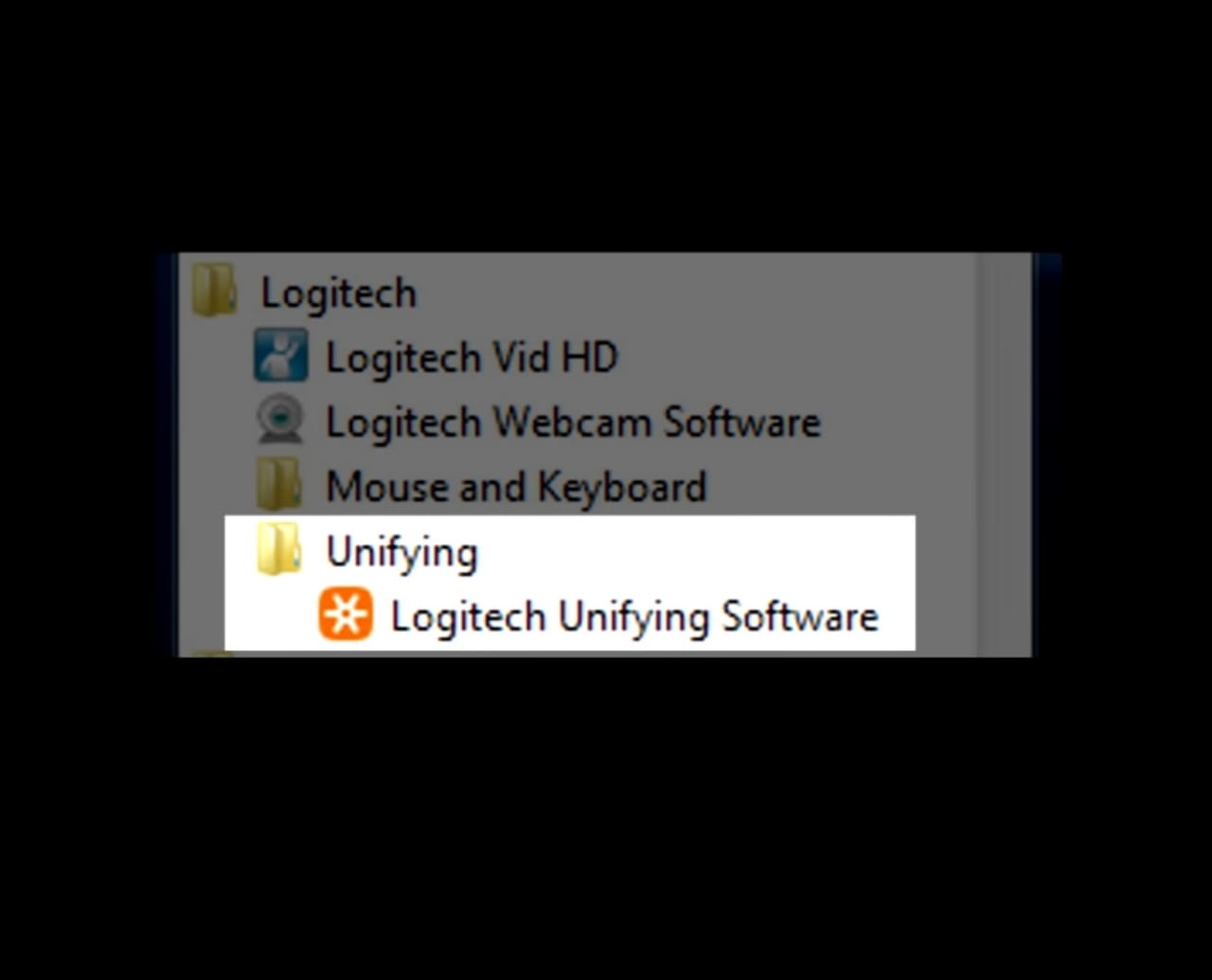 How to pair your Logitech Unifying receiver with multiple devices example step 1