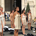 Italian flight attendants strip off to protest working conditions