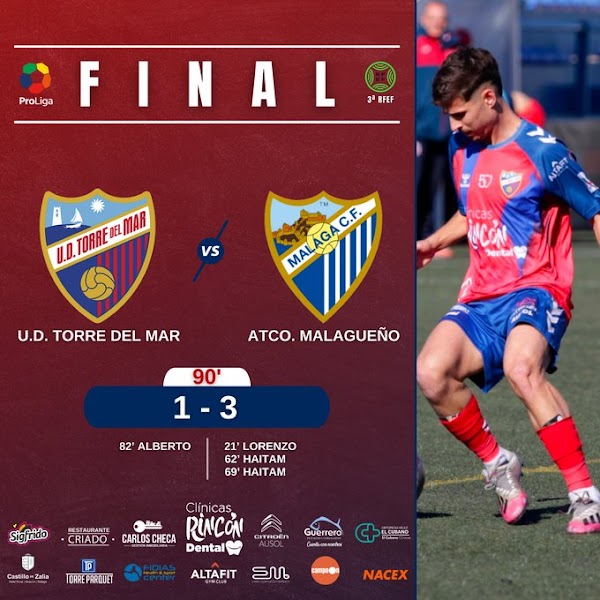 El Atlético Malagueño vence al Torre del Mar con la presencia de Funes y Bravo (1-3)