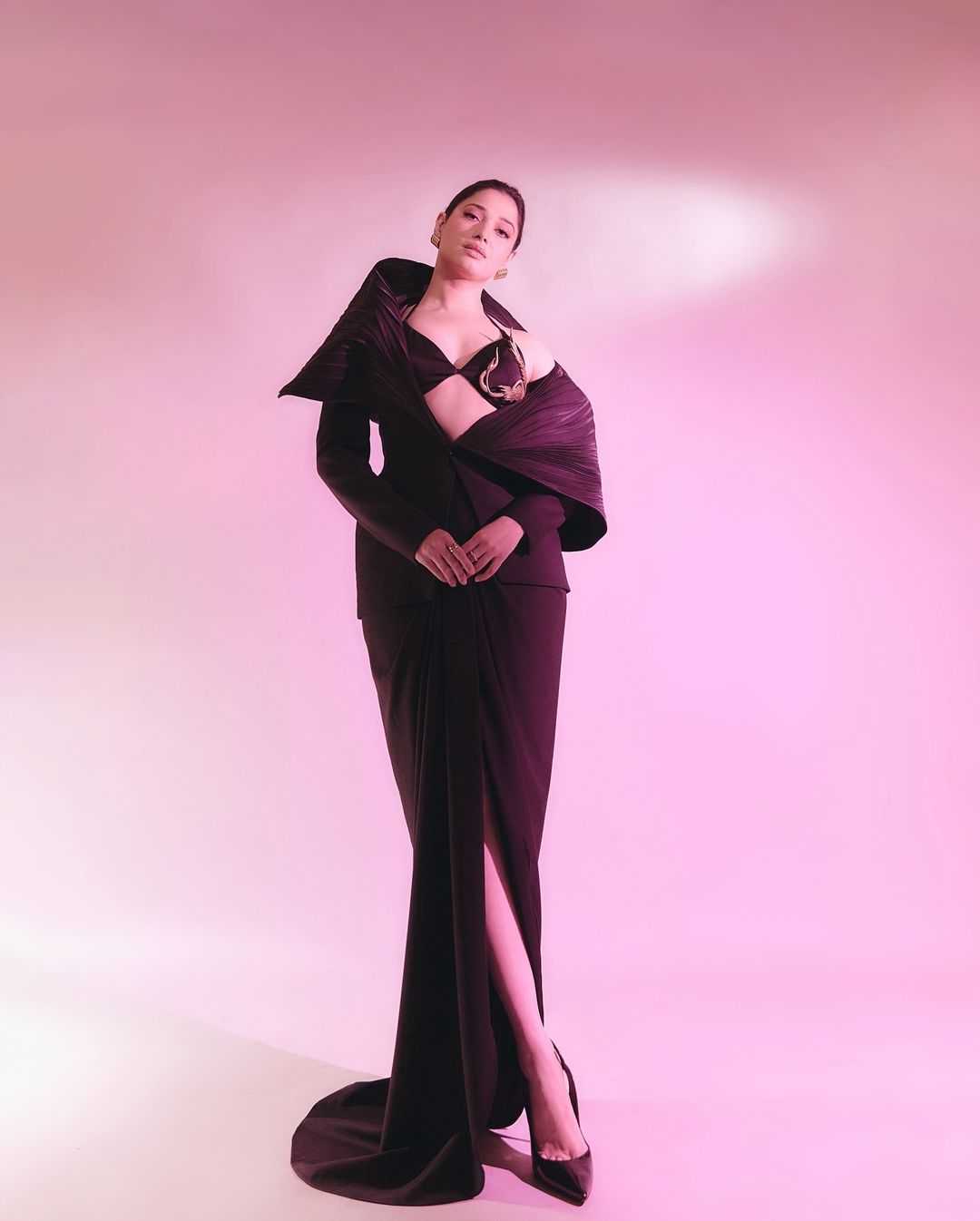 Tamannaah Bhatia's Daring Bralette and High-Slit Look That Flaunts Her Curves