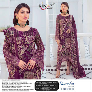 Rinaz Fashion Ramsha vol 13 Pakistani Suits