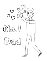 No. 1 dad coloring page father