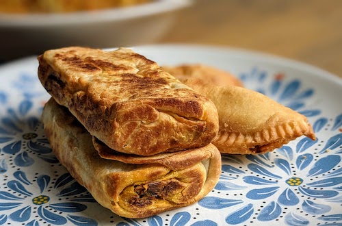 Vegetable stuffed roti and patties