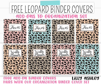 free binder cover printables and organization printables